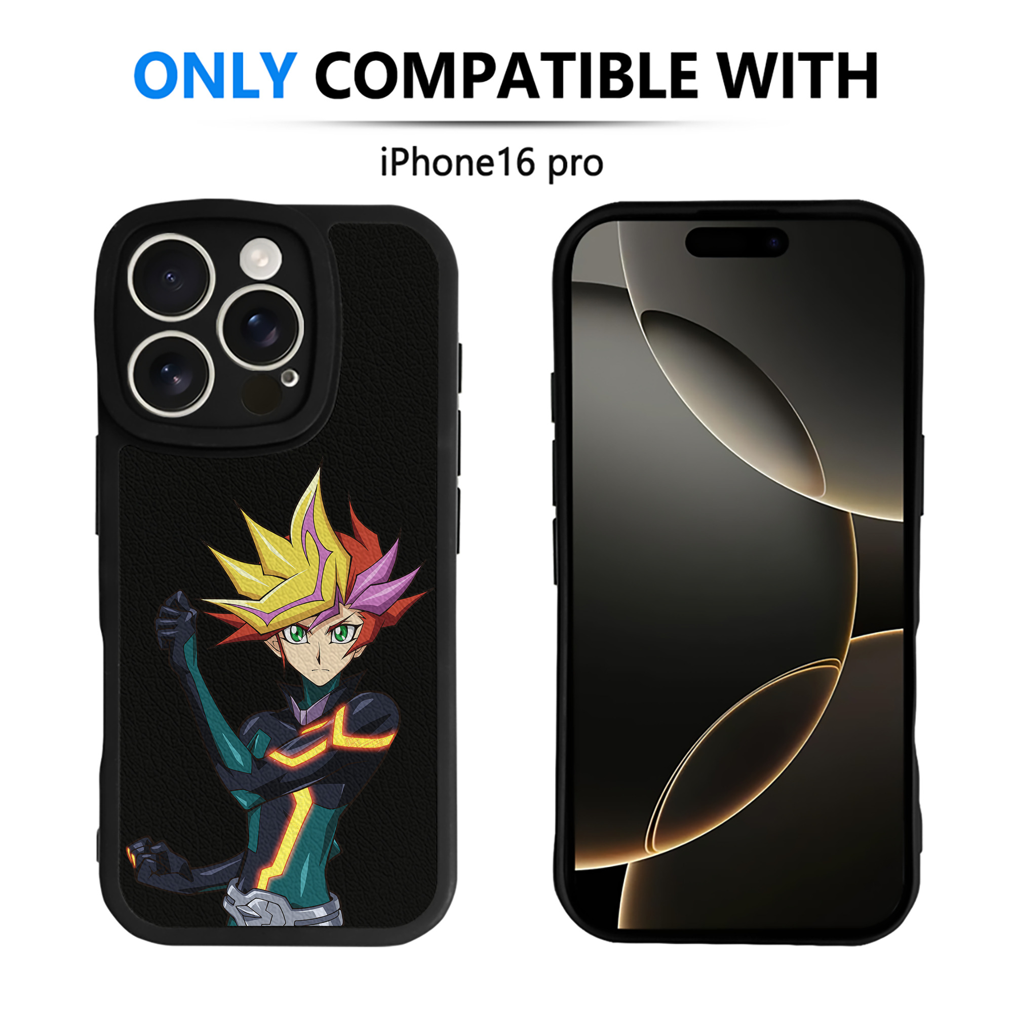 遊☆戯☆王 Yu-Gi-Oh! 【iPhone 16シリーズ対応】シリコンスマホケース（レザー調） 材質：シリコン